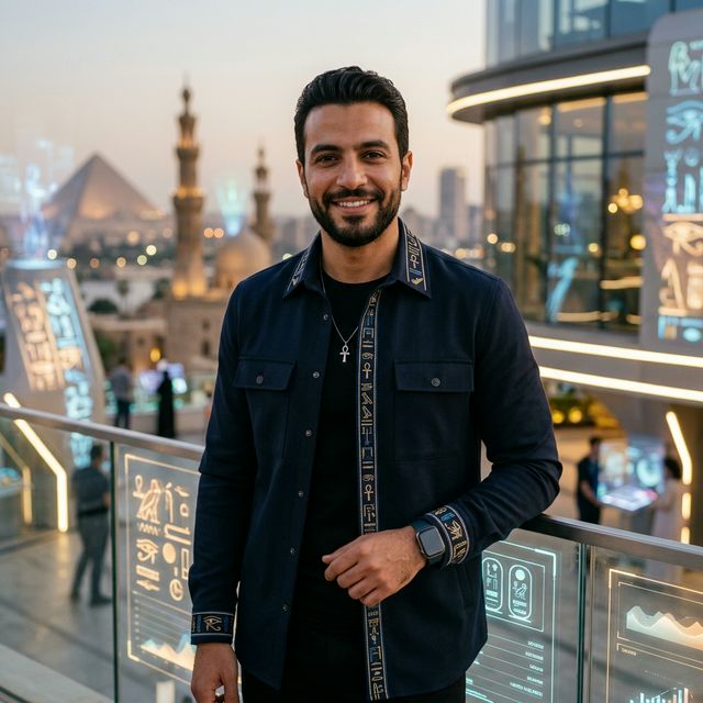 Egyptian Man Futuristic